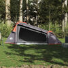 vidaXL Camping Tent Tunnel 2-Person Grey and Orange Waterproof