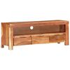 vidaXL TV Cabinet Natural Wood Solid Acacia Wood Compact TV Cabinet
