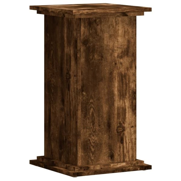 vidaXL Plant Stand Smoked Oak Engineered Wood 13.0 x 13.0 x 23.6 in