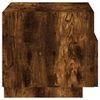 vidaXL Bedside Cabinet Set of 2 Smoked oak Engineered wood