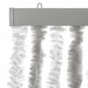 vidaXL Fly Curtain Light Grey and White 39.4x90.6" Chenille