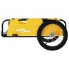 vidaXL Bike Trailer Yellow Oxford Fabric and Iron