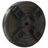 vidaXL 4 Jaw Wood Chuck with M18 Connection Steel Black 5.91x2.48"