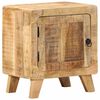 vidaXL Bedside Cabinet Rough mango wood natural finish Solid mango wood