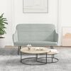 vidaXL Bench Light Grey Velvet Medium Seats Many Loveseat