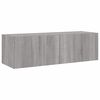 vidaXL TV Wall Cabinet Grey sonoma Engineered wood TV Wall Cabinet