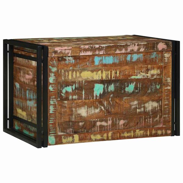 vidaXL Storage Box 31.50 x 19.69 x 19.69 in Reclaimed Wood