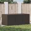 vidaXL Storage Chest Brown Poly Rattan Large Garden Storage Box