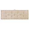 vidaXL Pallet Cushion Beige 100% cotton and filling cotton mix