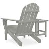 vidaXL Garden Chair Grey Solid fir wood Large Ergonomic Garden Chair