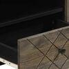 vidaXL TV Cabinet Black Solid mango wood, Engineered wood, Metal Medium