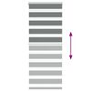 vidaXL Zebra Blind Dark grey 100% polyester, aluminum top rail