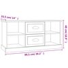 vidaXL TV Cabinet Concrete grey Engineered wood Standard TV Cabinet