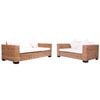 vidaXL Garden Sofa Natural Rattan