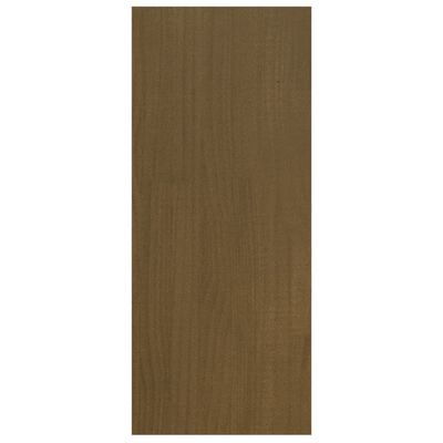 vidaXL Book Cabinet Room Divider Honey Brown 39.4"x11.8"x28.1" Solid Wood Pine