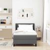 vidaXL Box Spring Bed with Mattress Dark gray 39.4" x 78.7