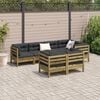 vidaXL Garden Sofa Set Anthracite Solid pine wood, Oxford fabric, PP cotton
