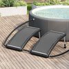 vidaXL Solar Pool Heating Panel Set of 2 Black HDPE, PC, Aluminum Medium