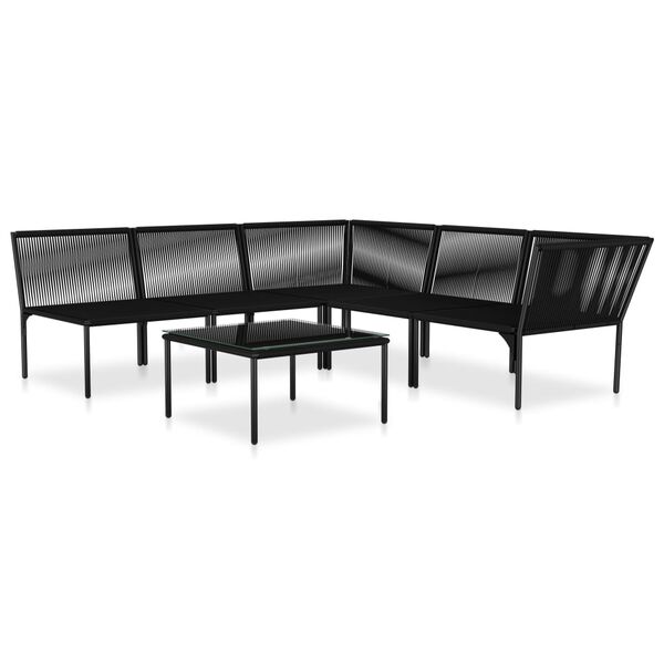 vidaXL Garden Lounge Set Black and Anthracite