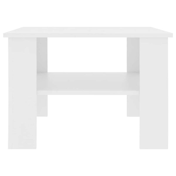 vidaXL Coffee Table White Engineered wood Small Coffee Table Square