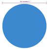 vidaXL Pool Cover Blue Polyethylene with air chambers Large Lightweight
