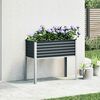 vidaXL Garden Planter Anthracite Steel 39.4 x 16.1 x 35.4 in Durable