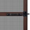 Brown Hinged Insect Screen for Doors 39.4"x84.6"
