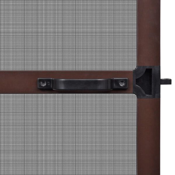 Brown Hinged Insect Screen for Doors 39.4"x84.6"