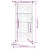 vidaXL Garden Gate 39.4x68.9" Corten Steel Square Design