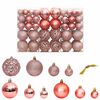 vidaXL Christmas Bauble Set of 100 Pink and Rose Polystyrene (PS)