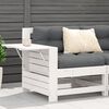 vidaXL Garden Sofa White Solid pine wood Compact Modular Garden Sofa