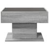 vidaXL Coffee Table Grey Sonoma Engineered wood, Glass Medium