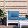 vidaXL Pallet Cushion Melange Blue Fabric (100% polyester) Pallet Cushion