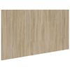 vidaXL Bed Headboard Sonoma Oak Engineered wood 63 in Durable