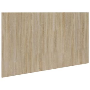 vidaXL Bed Headboard Sonoma Oak Engineered wood 63 in Durable