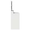 vidaXL Dressing Table White 39.37 x 16.14 x 53.15 in Engineered Wood