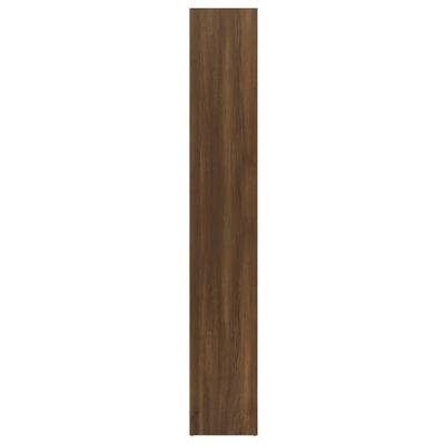 vidaXL Book Cabinet Brown Oak 15.7"x11.8"x74.4" Engineered Wood