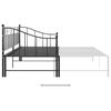 vidaXL Sofa Bed Frame Black Powder-coated metal Twin