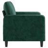 vidaXL 2-seater Sofa Dark green Velvet (100% polyester) 2-seater