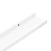 vidaXL Wall Shelf Set of 4 White MDF Medium Decorative Inlays