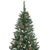 vidaXL Christmas Tree Green and White PVC Large Ornaments