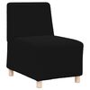 vidaXL Modular Sofa Unit Armless 2 pcs Black 21.65 x 29.13 x 32.28 in
