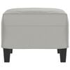 vidaXL Footstool Light gray Microfiber fabric Compact Durable