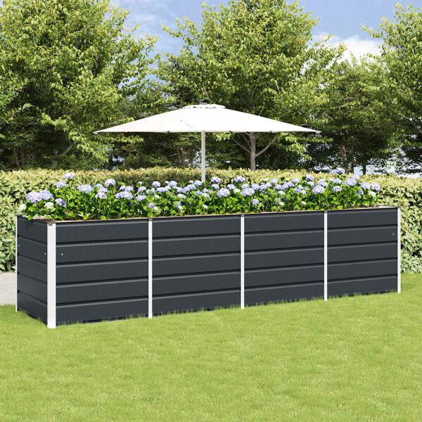 vidaXL Planter Anthracite 240 x 80 x 75 cm Steel