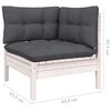 vidaXL Garden Lounge Set White, Anthracite