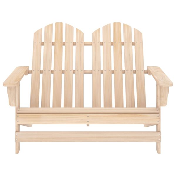 vidaXL Garden Chair Natural Wood Solid Fir Wood Standard Ergonomic