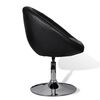vidaXL Lounge Chair Black Cotton, Polyester, Polyurethane, PVC Standard