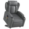 vidaXL Electric Stand Up Massage Recliner Chair Grey