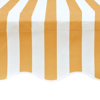 Awning Top Canvas Sunflower Yellow & White 13'x9' 10" (Frame Not Included)
