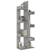 vidaXL Book Cabinet Grey Sonoma Engineered wood Compact Book Cabinet